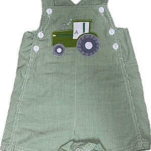 Zu brand - Green Tractor baby boy romper
